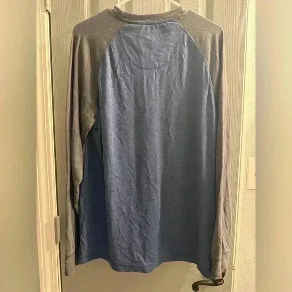 Outdoor Life Mens blue shirt with  Raglan Sleeves in gray size Large - Picture 9 of 9